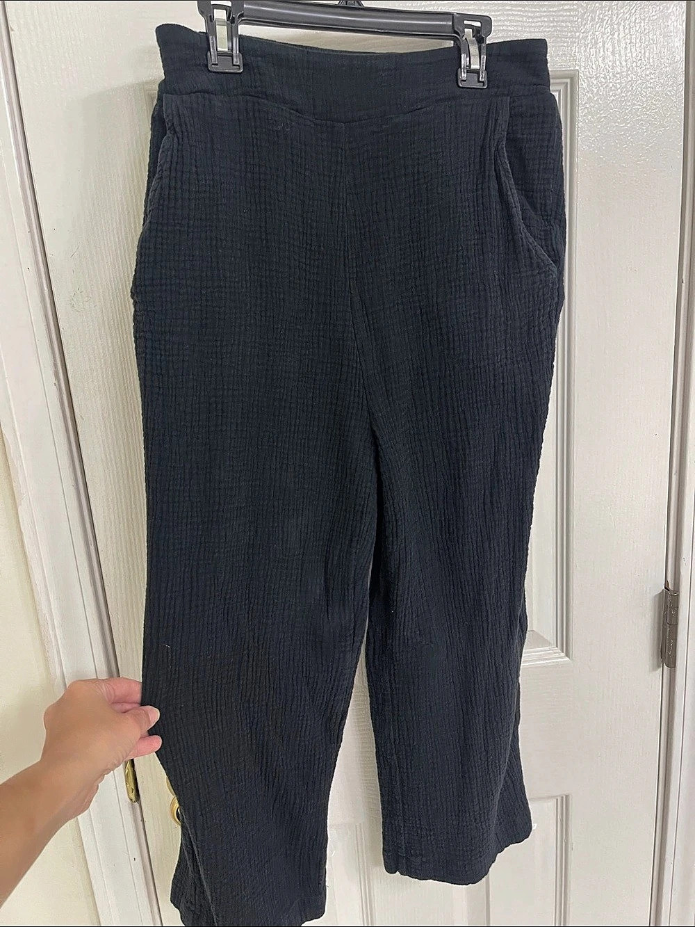 Wide Leg Pants in Gray Size Small